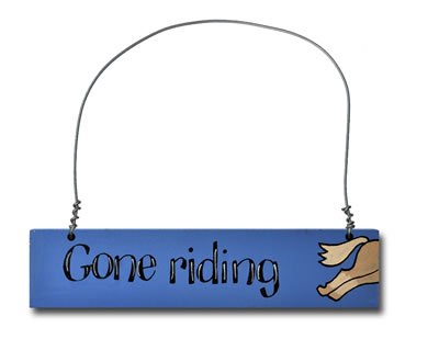 Gone Riding (blue)